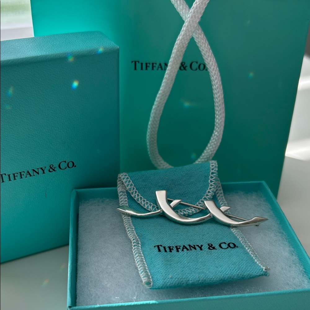 Tiffany & Co. Silver Abstract Brooch